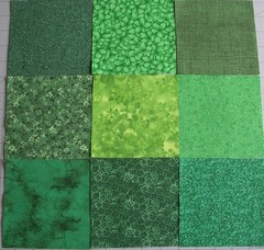 54 Greens Calico Fabric 5″ Quilting Squares 100% Cotton Charm pack bundle