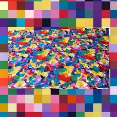 Hi Fashion Fabrics, Inc. Double Sided Vibrant Colored Floral Light Weight Blend