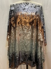 Four Color Gradient Sequin Stretchable Power Mesh Fabric 1Yard13″ Long & 28″Wide