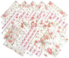 CHARLOTTE from Clothworks – (30) 6.5″ cream fabric square set
