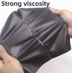 Charcoal Black Self Adhesive Faux Suede Sticker Felt Stretch for Car Interior
