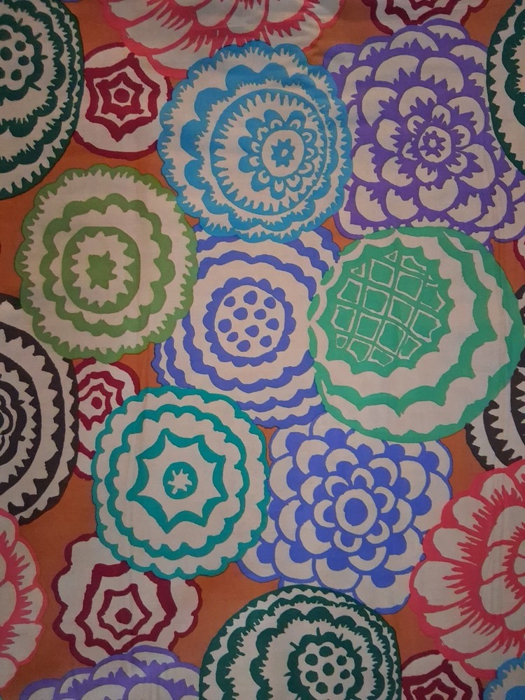 Full 2 Yards Fabric Deco Design Red Blue Orange Green Kaffe Fassett Collective