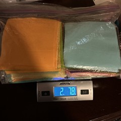 2 Lb 7 Oz Misc 5 Inch Squares Various Colors All Solids