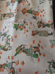 1 3/8 Yds Holly Hobbies Fabric American Greetings Corp By Manes Fabric Co