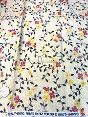 Cotton Fabric 28″ X 18″ 1920s-1940s Repro Authentic Prints F&Z SSI
