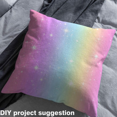 Tie Dye Flannel Fabric by the Yard, Pastel Rainbow Upholstery Fabric for Kids Gi