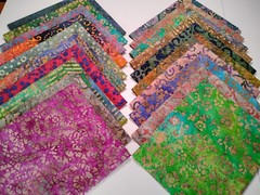 Lot of 20 Fat Quarters ~ Cotton Batik Quilt Fabric Bundle (#3)