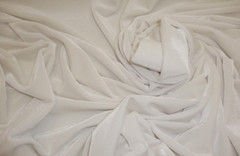 Ivory Spandex Stretch Velvet fabric yard clothing dress