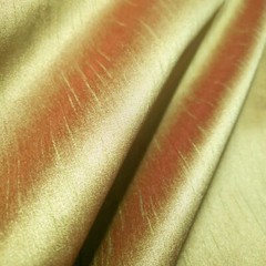 LIME GREEN RED FAUX SILK DUPIONI FABRIC TWO TONE IRRIDESCENT 58″ BY THE YARD