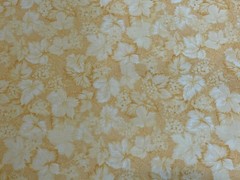 By 1/2 Yd Northcott Yellow Tone on Tone Leaves Flowers Fabric “High Tea For Two”