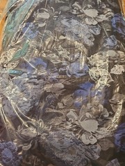 NEW BOLT BLUE VINTAGE PASTEL FLORAL Jacquard Brocade Fabric DRESS WEDDING PRETTY
