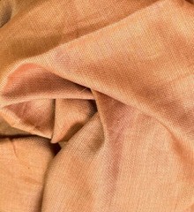 Linen Blend Woven Fabric Yarn Dyed Basket Weave Medium Weight Rusty Sand BTY
