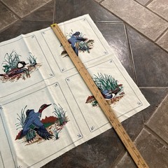 Cranston Wild Ducks Picture Book Patches Fabric Panels 10 Blocks NOS Vintage