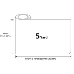5 Yards x 54″ Marine Vinyl Fabric Pre-cut Faux Leather Auto Upholstery Material