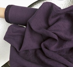 100% Organic Cotton Fabric Plum Grape Purple By The Yard Sewing Soft Material 58
