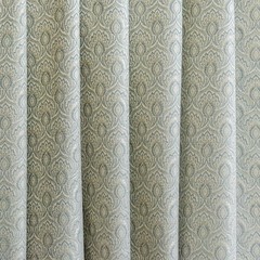 Teal & Cream Jacquard Weaved Fabric by the Yard, 54 inch width Blue Silk Fabric