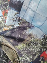 Landscape print high count cotton poplin