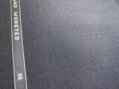 Navy W Halstead “Sixty- Forty” 60% Mohair 40% Wool English Suiting 3m 290g/m