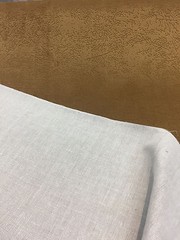 Textured Performance Velvet Amber Backed Fabric by the yard