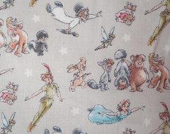 Disney peter pan wendy fun fabric blue 10 to 9.5 inch 1pc