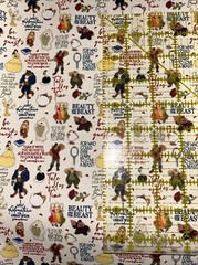 Beauty & The Beast Inspired Vinyl Faux Leather 18×13 Inch Sheet