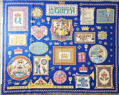 Mary Engelbreit 2003 “It’s Good To Be Queen” Cotton Fabric 45″x 35″ U.S.A.