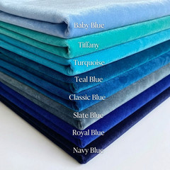 Premium 4-Way Stretch Velvet Fabric 58″ Wide – 50+ Colors – Fast US Shipping