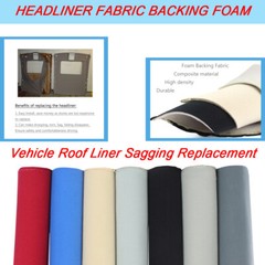 Headliner Fabric Renovation 60″W 36″/84″/156″/288″ Length Black/Gray/Beige/Red