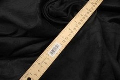 upholstery Suede Micro faux 58″ wide Black Polyester Drapery Fabric by the yard