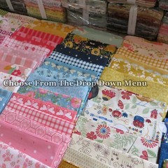 Floral & Patriotic Fat 1/4’s By Riley Blake, $3.99 Ships Any Amount Of Fabric.