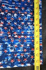 3 One Yard Pieces Of Red White And Blue Patriotic Fabric 100% Cotton