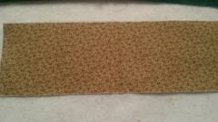 Fabric Timeless Dark Brown Floral on Tan 4-1/2″ x 15″ $1.00