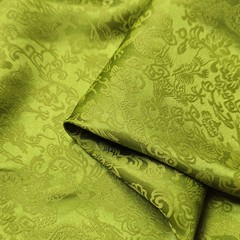 Brocade Silk Cotton 45”Wide China Dragon Pattern Charmeuse Silk Fabric For Gown