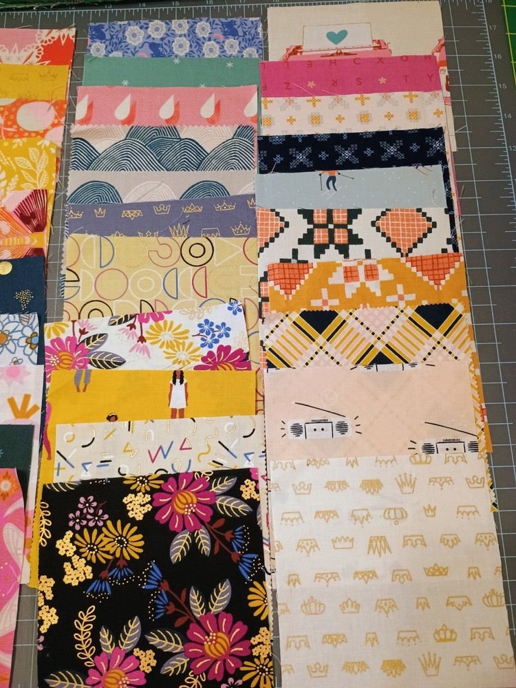 Ruby Star Society Fabric 40 Pieces, Approximately 5 Inch Squares, Group 1