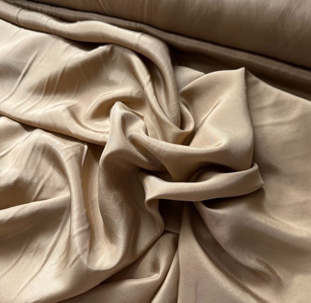 Golden Brown China Silk HABOTAI Fabric 12mm weight 45″ width