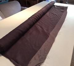 Brown Sheer Fabric 16 yards 118 wide drapery curtain Rose Brand Fire Resistant