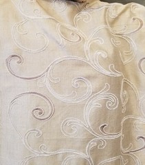 Modern Scroll Drapery Fabric By The Yard 54″ wide