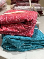 12+ LB Fabric Remnant Lot Quilt Cotton Yardage Precuts Squares Strips Craft