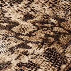 GLOSSY SCALES BROWN TAN SNAKE PYTHON STRETCH SPANDEX FABRIC 58″ BY THE YARD
