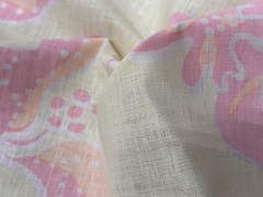 China Seas – Albany – Color Pink on Cream – 4 yards