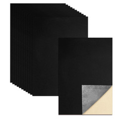 12Pcs Self Adhesive Felt Sheets, Black Felt Sheet with Adhesive Backing, 8×12 in