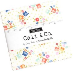 Cali & Co. Moda Charm Pack, 100% Cotton 5-inch Precut Squares (42 pcs)