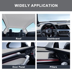 1/8″ Foam Backed Suede Headliner Fabric 60″W Car Roof Repair Upholstery Material