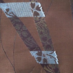 Vtg Luxury Home Decor Fabric Botanical Leaves, Brown, Copper, Red, Spain 5 yds