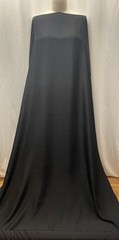 100% Heavyweight Black Matte Silk Habotai Luxury Fabric By The Yard 45″Wide