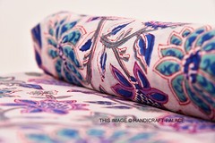 Cotton Fabric Hand Block Print Pure Sanganeri Running Indian New Vintage 3 Yard