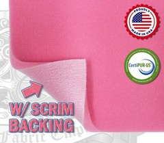 Pink Sew Foam W/ Scrim Backing Automotive Upholstery 1/2″ Sold By The Yard