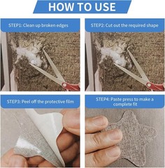 8×11 Inch Fabric Repair Patches, Self-Adhesive Linen Patch for Furniture, Cou…