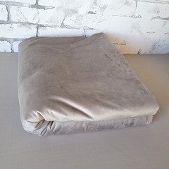 7 Yds Novel Fabric Tortoli Velvet Solid Soft Sand Color Upholstery 55″ Wide
