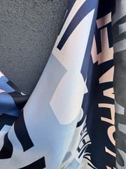 Italian Deadstock 100% Silk Twill 60 GSM Fabric By The Yard Logo